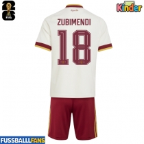 Spanien Martin Zubimendi #18 Auswärts Trikotsatz Kinder WM 2026 Kurzarm (+ Kurze Hosen)